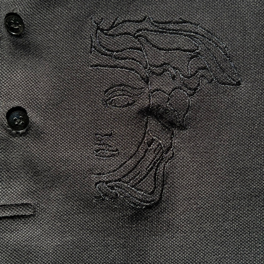Versace Black Polo Shirt